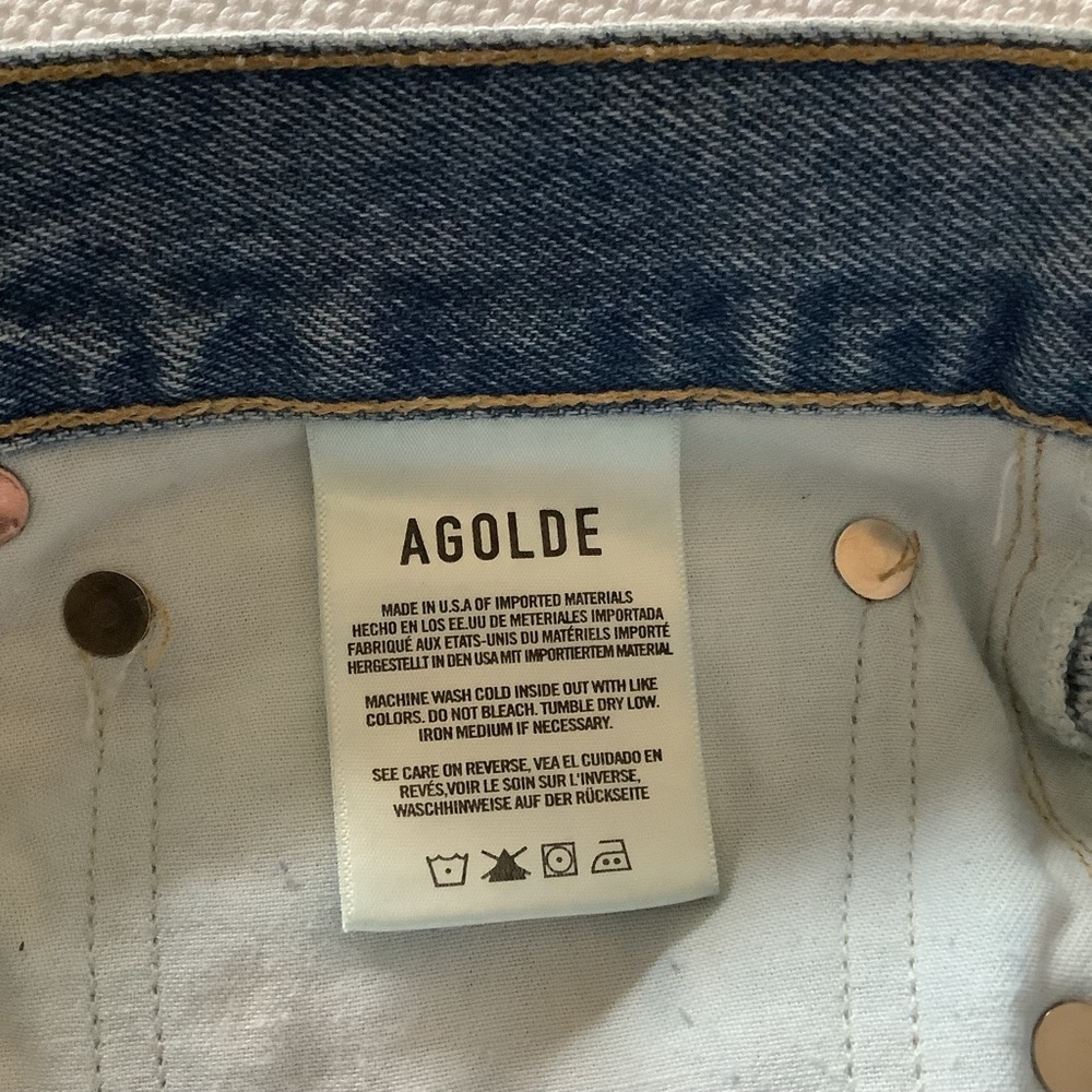 Agolde 90’s Jeans light Blue distressed - Picture 7 of 11